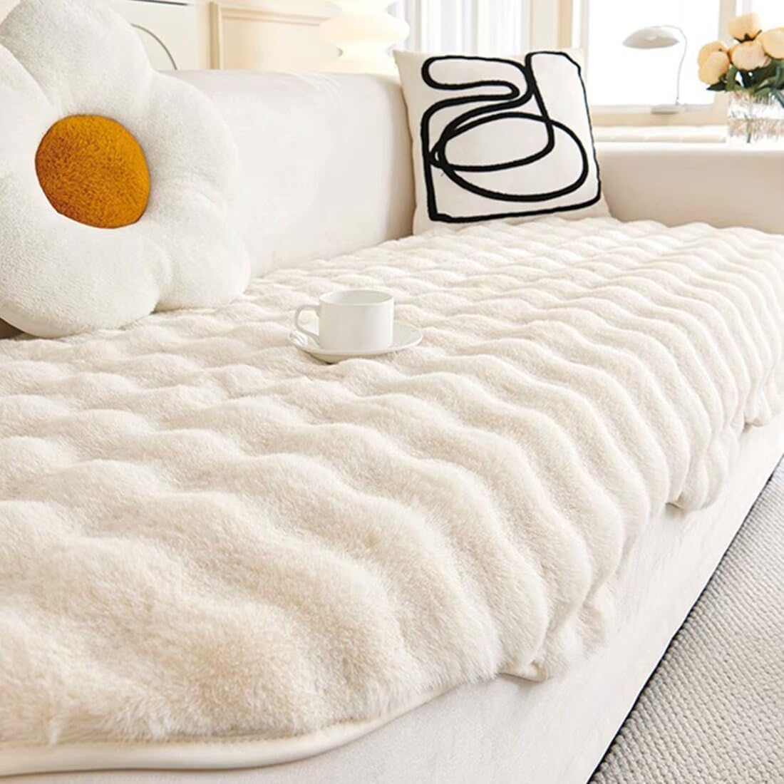 ソファカバー 長座布団 冬用 暖かい ソファ座面カバー 1人 2人 3人 4人掛け 肘付き 肘なし ソファーパッド 犬猫対策 吸湿速乾 防ダニ 保護カバー 洗える 防塵 汚れ防止 四季通用 多機能 無