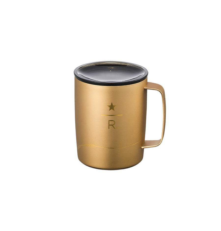 チタン リザーブ ゴールド ハンドル タンブラー 266ml 韓国スターバ グッズ