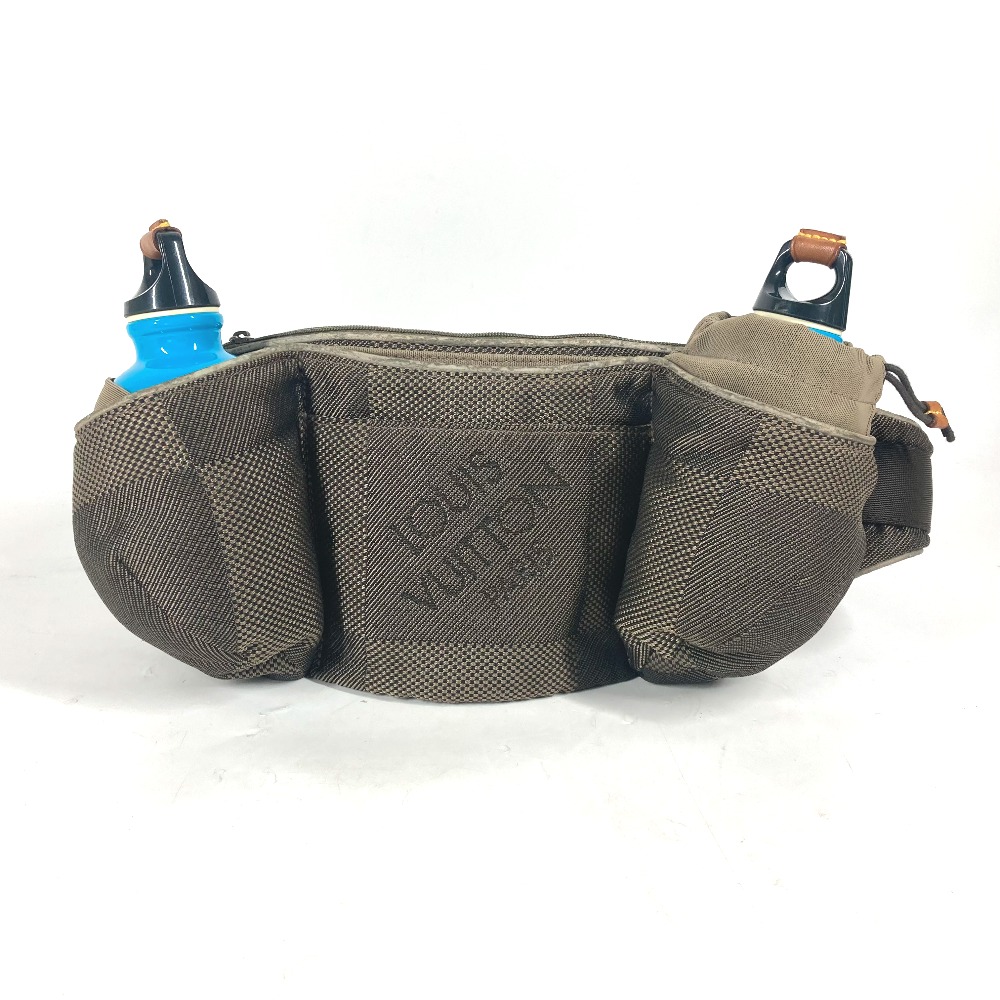ボディバッグ M93211 サンチュール ジョギング ダミエジェアン ベルトバッグ カバン ウォーターボトル2つ付き ダミエジェアンキャンバス ベージュ