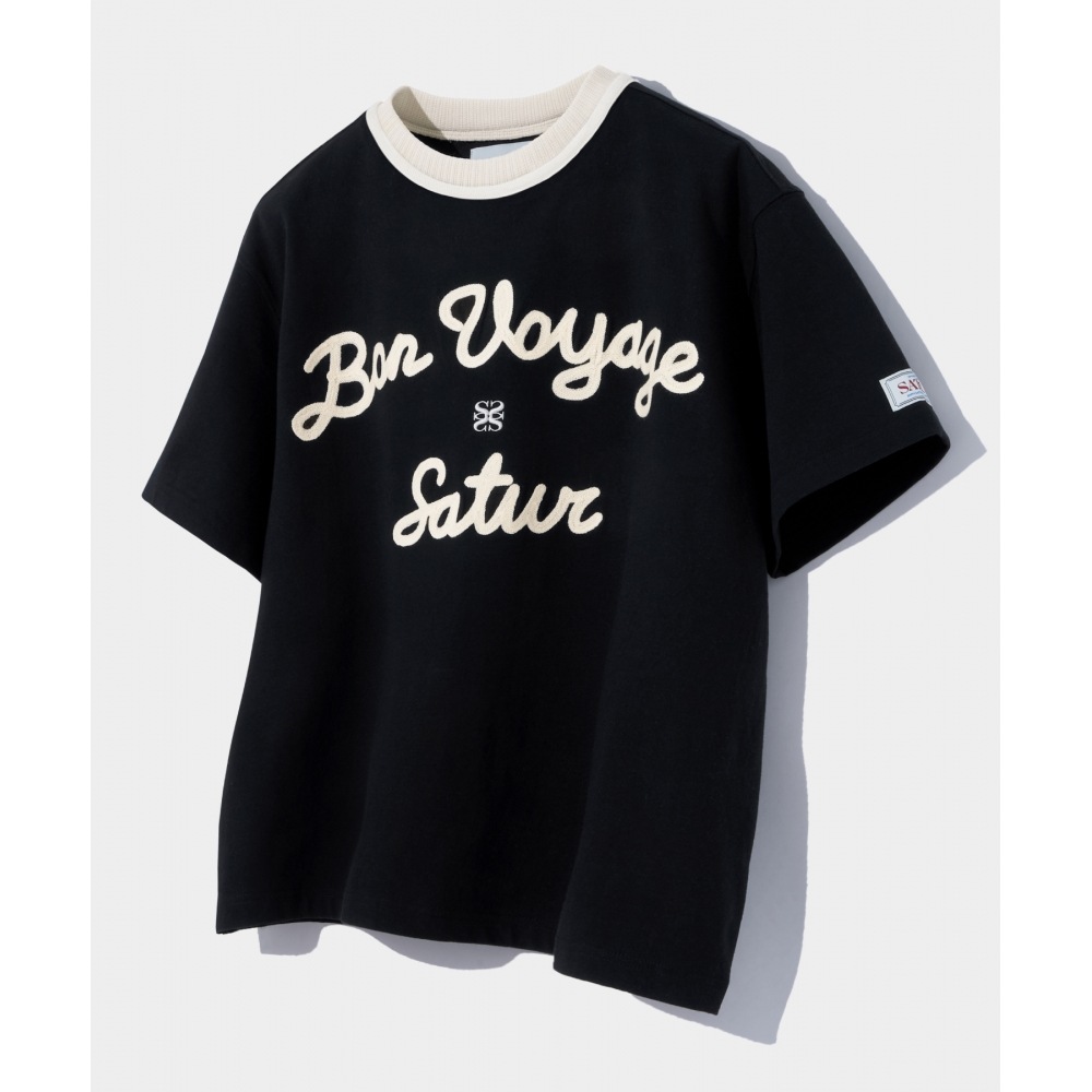 5月10日 (土) 発送   セッターロゴエンブロイダリーヴォヤージュショートスリーブ T シャツクラシックブラック 10,577円