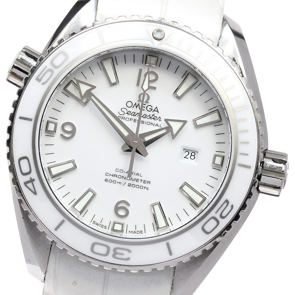 オメガ OMEGA 232.33.38.20.04.001 シーマスター プラネットオーシャン デイト 裏スケルトン 自動巻き レディース _849663【中古】