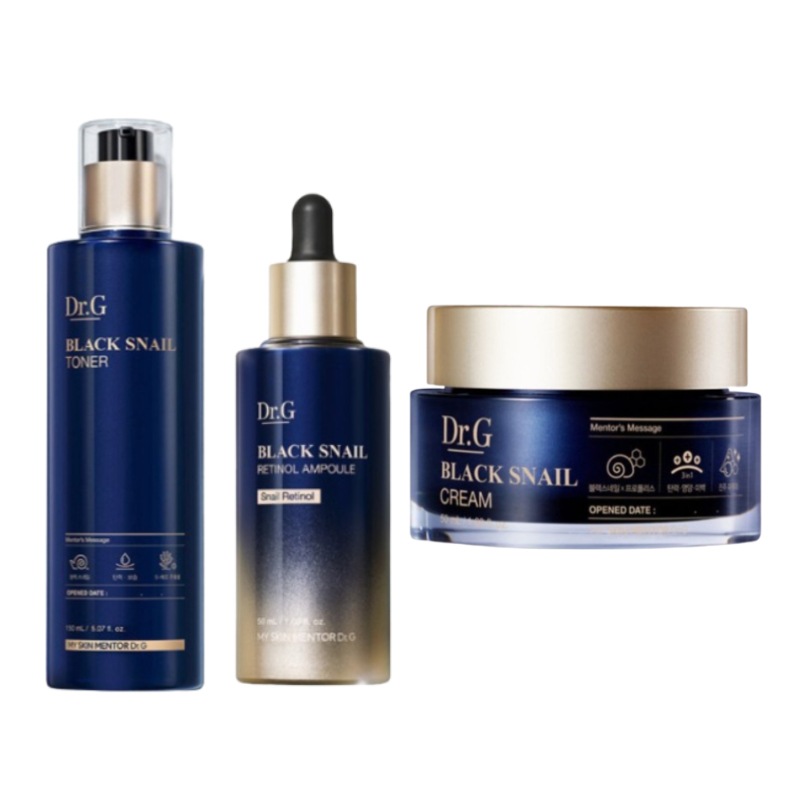 【BEST】ブラックスネイルオムトナー 150ml +クリーム, 50ml +レチノールアンプル50mlセット【大人気】【韓国正規品】