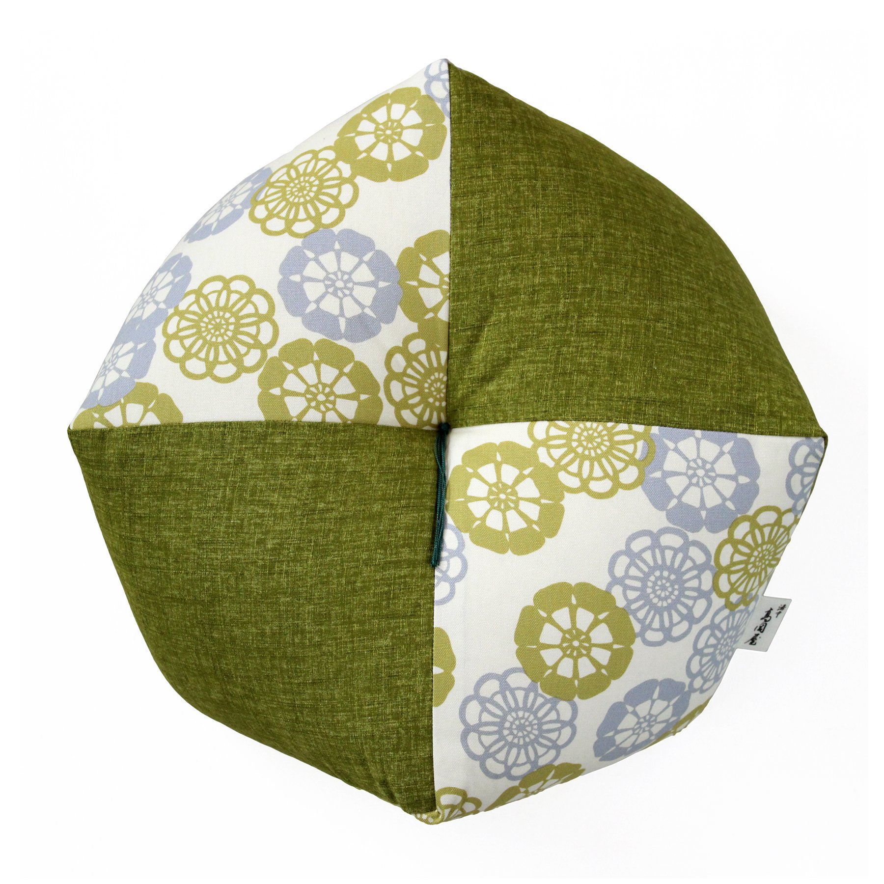 おじゃみ座布団 Mサイズ 京都洛中高岡屋 (フローラルグリーン×萌黄)