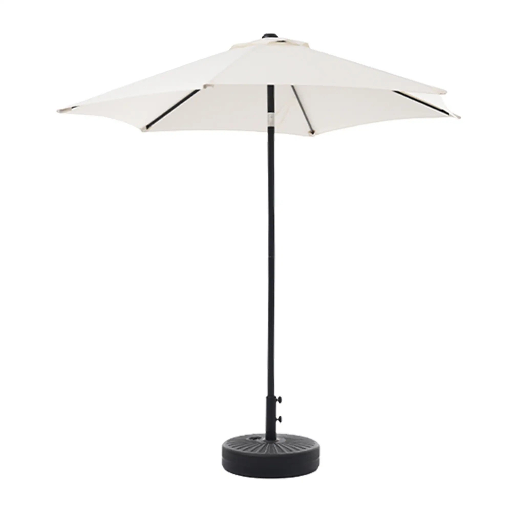 【当日出荷/送 料無料】【TYPEAベージュ+ベース付き】パラソル ハンドル・フリルなし　直径220cm 30+UPF紫外線対策 角度調整 パラソルセット ベース パラソル ガーデンパラソル-47