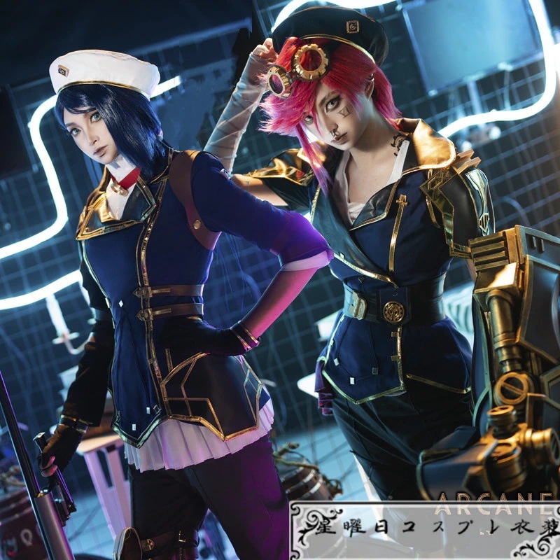 在庫品 アーケイン シーズン2 Arcane ヴァイ-Vi 女警 ケイトリン コスプレ衣装 コスチューム 10,465円