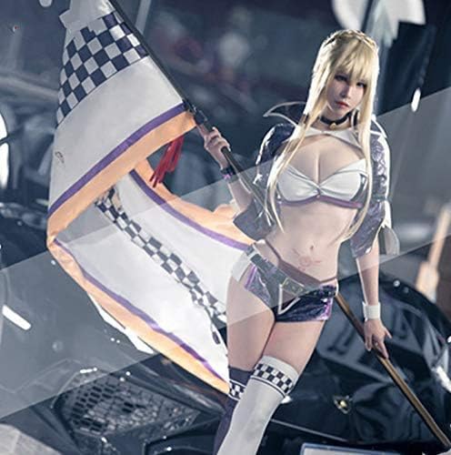 Fate/Grand Order FGO 風 コスプレ黒セイバー レースクイーン コスプレ衣装saber FGO