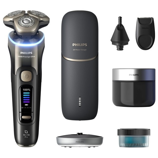 XP9405/49 グラデーションブラック i9000 プレステージ ウルトラ ウェット&ドライ電気シェーバー (回転式・充電式)