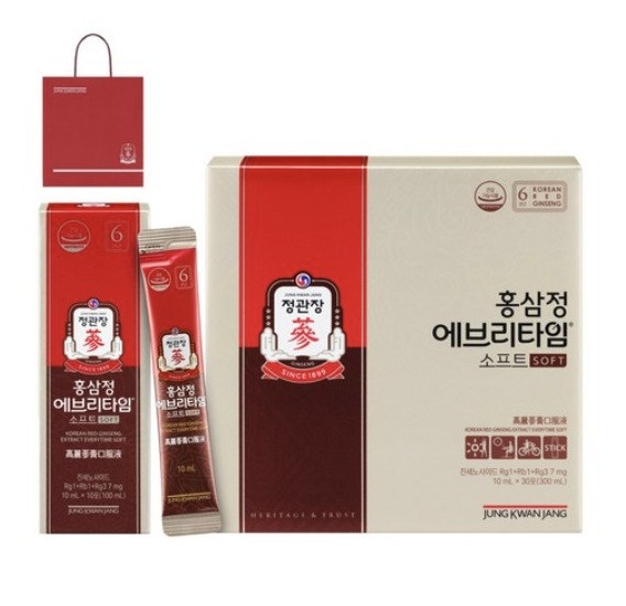 紅参錠 エブリタイム ソフト 30p + ショッピングバッグ セット 300ml 韓国紅参ベストセラー 親孝行プレゼント用バッグ贈呈 免疫力増進 疲労回復 血液循環 活力増進 健康 8,175円