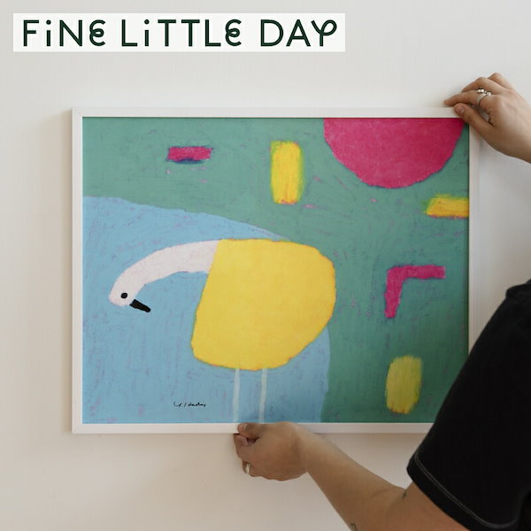 Fine Little Day ファインリトルデイ アートポスター うさぎ 帽子 Fine Little Day/ファインリトルデイ/ポスター[50x70cm]/RABBIT