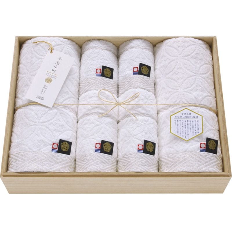 今治小町 白無垢IIタオルセット木箱入