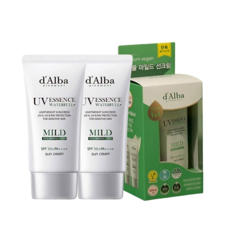 [家族全員サンクリーム] マイルド サンクリーム デュオ企画 (50ml+50ml)[鎮静,敏感肌,赤み,ニキビ肌,ベースメイク,環境に優しい 日焼け止め,サンスクリーン,メイクアップベース ]