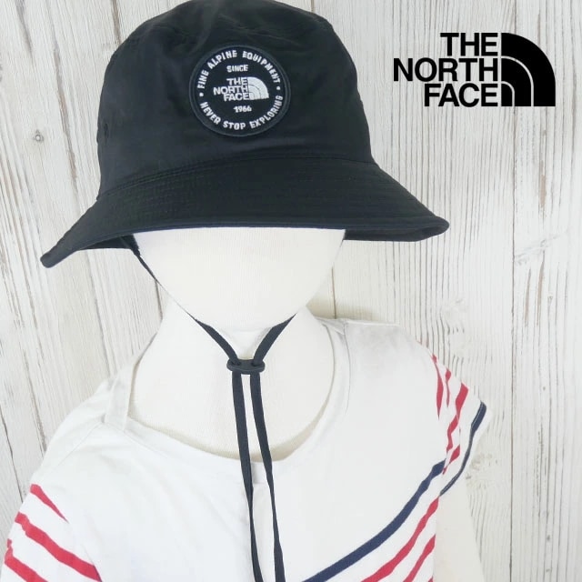 ザ・ノース・フェイス 帽子 キッズ ベビー ジュニア NNJ02503 メッセージハット バケットハット 紫外線対策 熱中症対策 あご紐 日除け バケハ アウトドア キャンプ 遠足 公園 外遊び アク