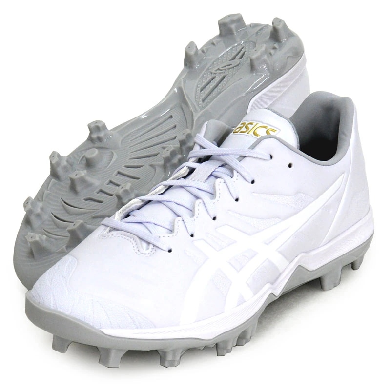 GOLDSTAGE FANG (ゴールドステージ) 野球 ポイントスパイク ブロックソール 白スパイク 23FW(1121A067-110)