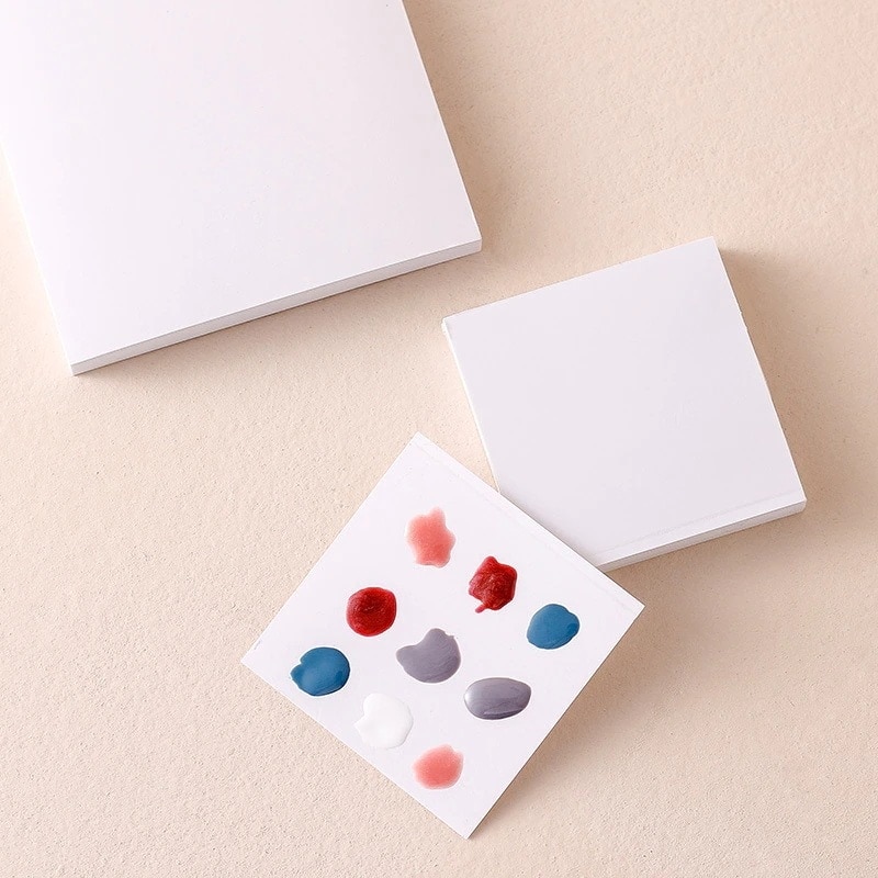 1つ買うと12つ無料ネイルペーパー パレットタイプ ネイルツール 使い捨て ジェルネイル 絵の具 耐水紙 50枚入り76