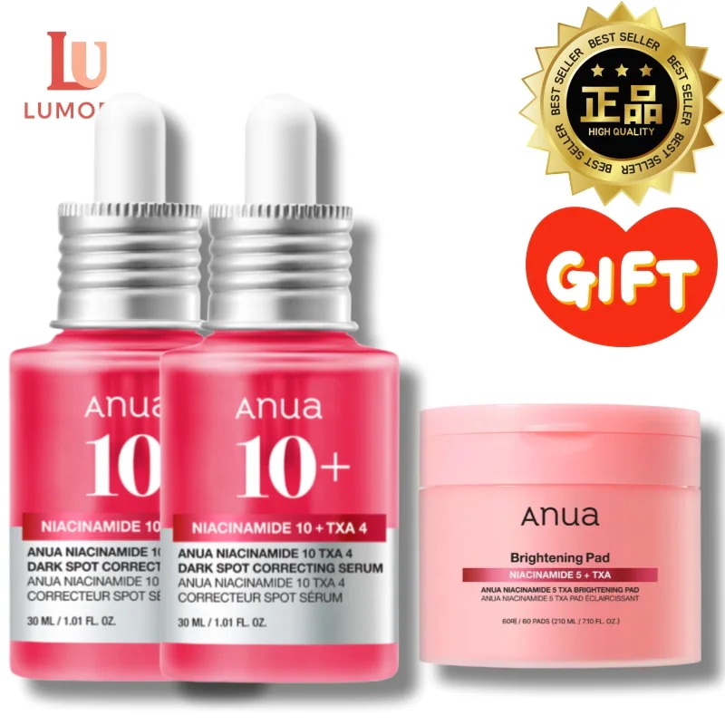 [ダークスポットケア セット]TXA ナイアシン 10% 美容液 30ml 2本 + トナーパッド 60枚 セット エッセンス ダークスポットケア 透明感 導入液 スキンケア 保湿 潤い 艶肌 低刺激