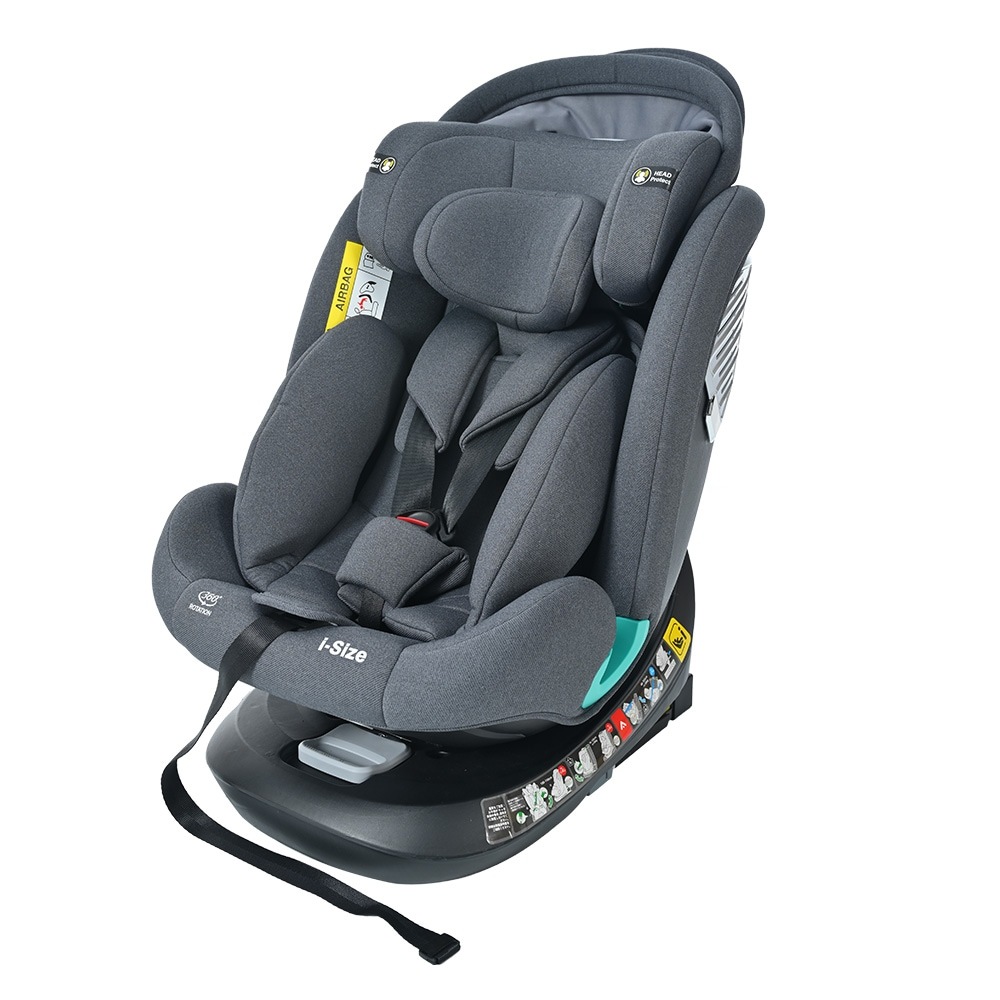 【トップテザー】チャイルドシート 新生児 ISOFIX 0歳～12歳 360度回転式 40～150cm ジュニアシート 調節可能 洗える キャノピー付き ベビーシート ドリンクホルダー付き 出産祝い