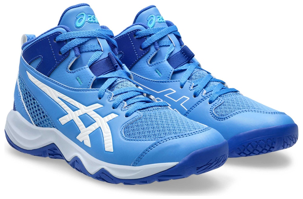 アシックス 1064A019-400-22.5 ジュニア バスケットボールシューズ　DUNKSHOT MB 10（BLUE COAST/WHITE・サイズ：22.5cm） 1064A01940022