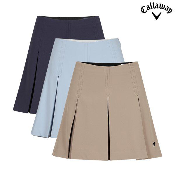 女性の夏の変形プリーツキュロットスカート(CWPC25M601)