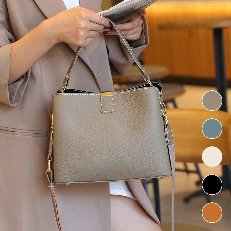 B156 本革 韓国 トート 斜めがけ レディース 大容量 2way 通勤 バック カバン 旅行 斜め掛け かばん ハンド