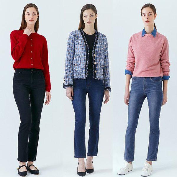 22FW 女性ストレートフィット 秋デニム 3種