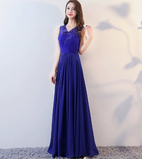 ロングドレス　カラードレス　袖なし　4色　ワンピース　パーティードレス　演奏会　合唱団　発表会　二次会