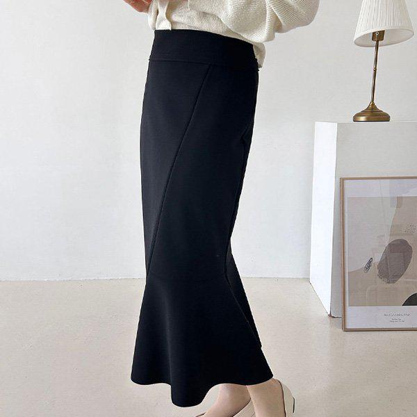 Hスタイル(SK)リシャ起毛スカート 冬 女性 ロングスカート スカート 起毛 バンディング