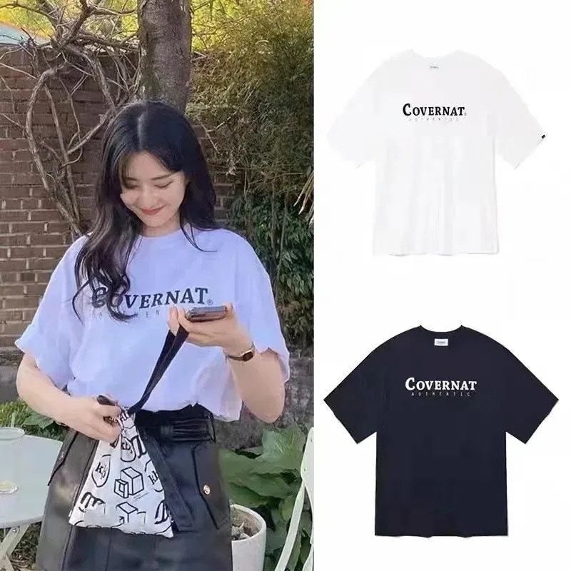 24SS Authentic Logo T-Shirt 男女のTシャツが流行している (Seventeen ジョンハン 着用)