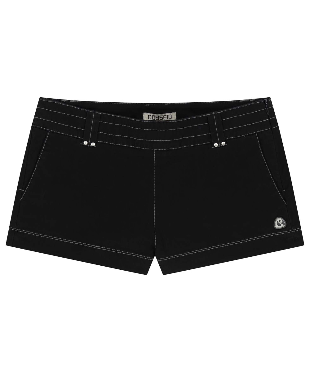【COYSEIO】 STUD SHORTS : BLACK
