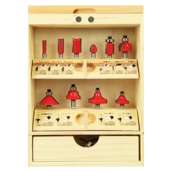 E－Value 超硬ルータービットセット ERB6－10R 先端工具 電動アクセサリ トリマー ルーター