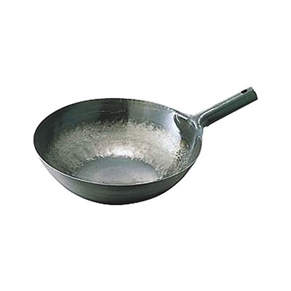 カンダ 鉄打出片手中華鍋 1.6mm 33cm