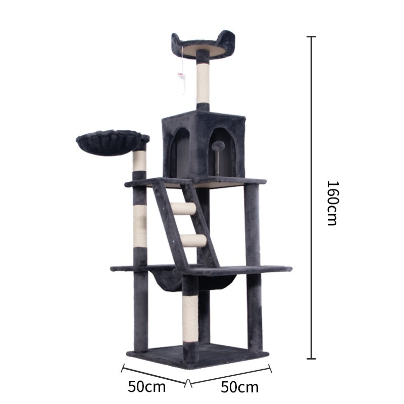 キャットクライミングフレームキャットネストワンピース大型猫猫ジャンプ台サイザル麻スクラッチポストキャットタワー