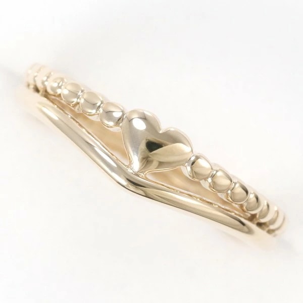 K10 10金 YG イエローゴールド リング 指輪 3.5号 総重量約1.7g ジュエリー 中古