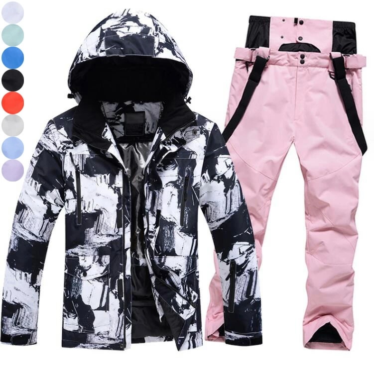 新品セールメンズスノボウェア スノーボードウェア 男女兼用 暖かい レディース スキーウェア お揃い 上下セット ジャケット パンツ 韓国風ボードウェア スノボーウェア 可愛い ペアスノーウェア スノ