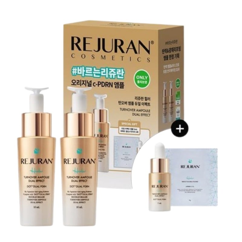 [新作](+アンプル5ml+Vタイトマスク1枚贈呈)ヒーラー ターンオーバー アンプル デュアルエフェクト 10ml+10ml ダブル企画