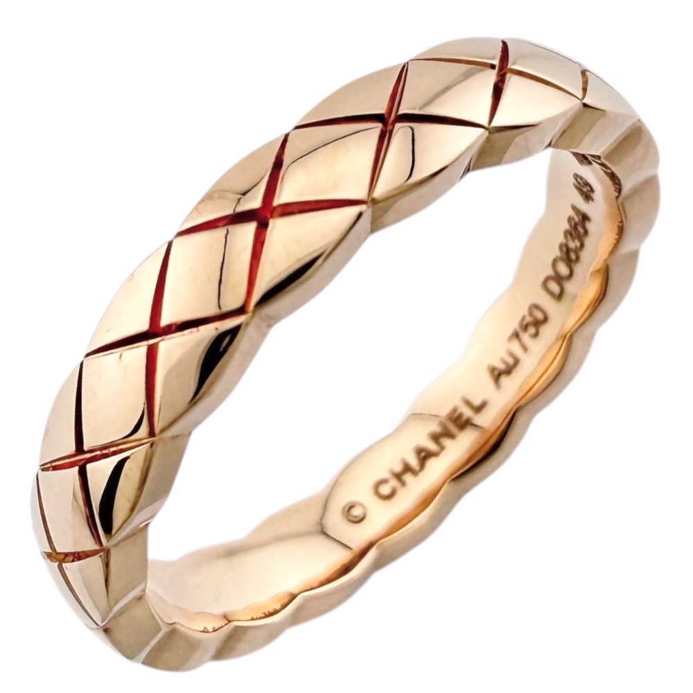 シャネル ココクラッシュ リング 指輪 8号 18金 K18ピンクゴールド CHANEL 中古 美品