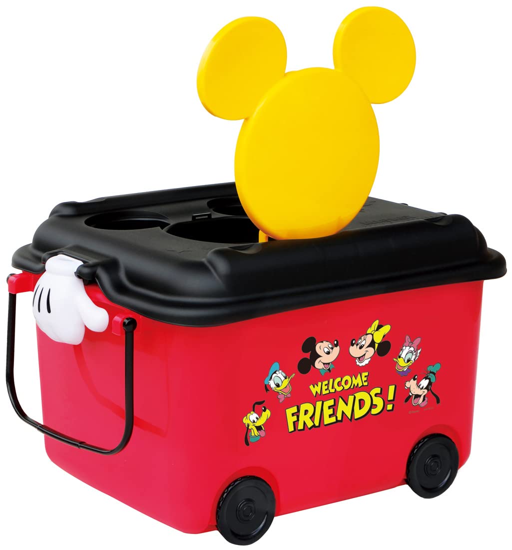 錦化成 日本製 おもちゃ箱 ミッキーマウス R-ret レッド