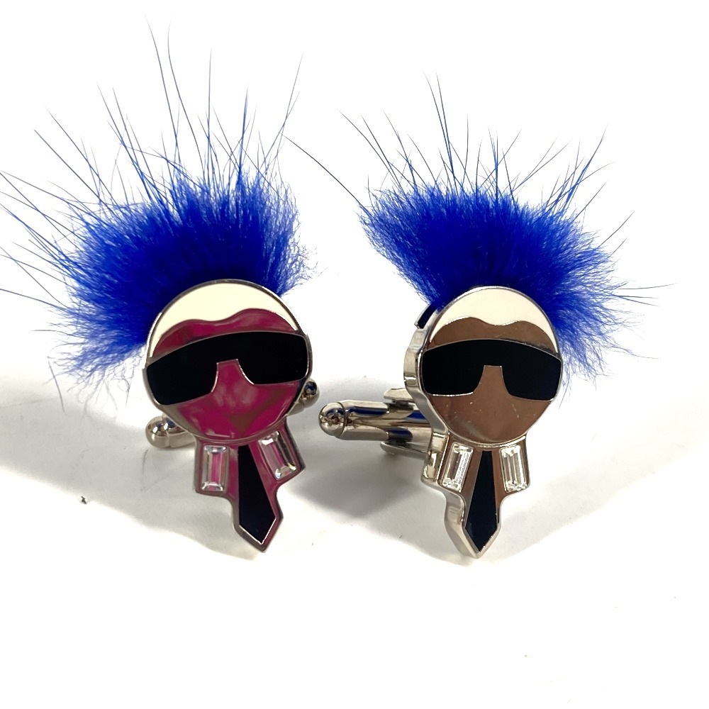 カフス カールラガーフェルド アクセサリー メタル ブルー