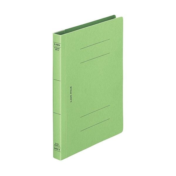 (まとめ) ライオン事務器 フラットファイル(環境)樹脂押え具 B6タテ 150枚収容 背幅18mm 緑 A-549KB6S 1冊 (×50セット) 6,236円