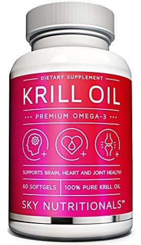Sky Nutritionals Premium Strength NKO Antarctic Krill Oil Omega-3 000mg serving 【72%OFF!】 1 Astax SALE開催中 EPA per