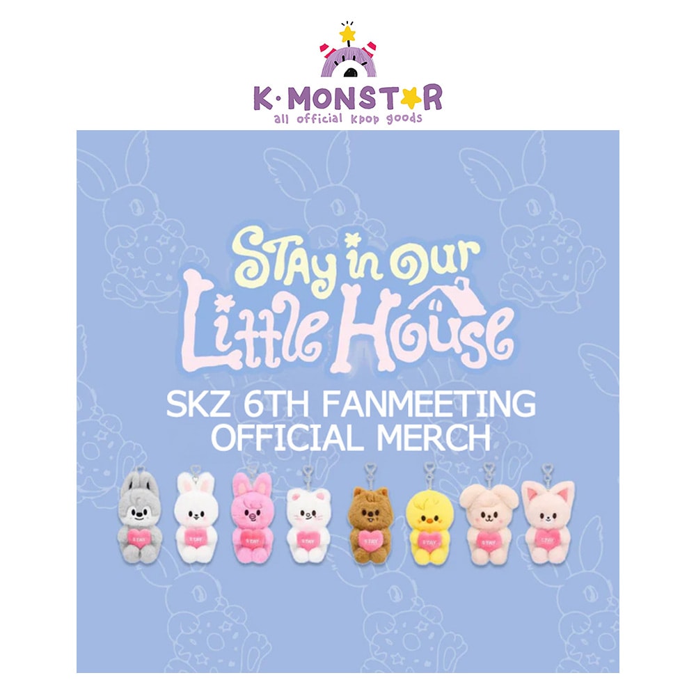 Stray Kids 6TH FANMEETING [STAY in Our Little House] OFFICIAL MD / SKZOO PLUSH BACKPACK