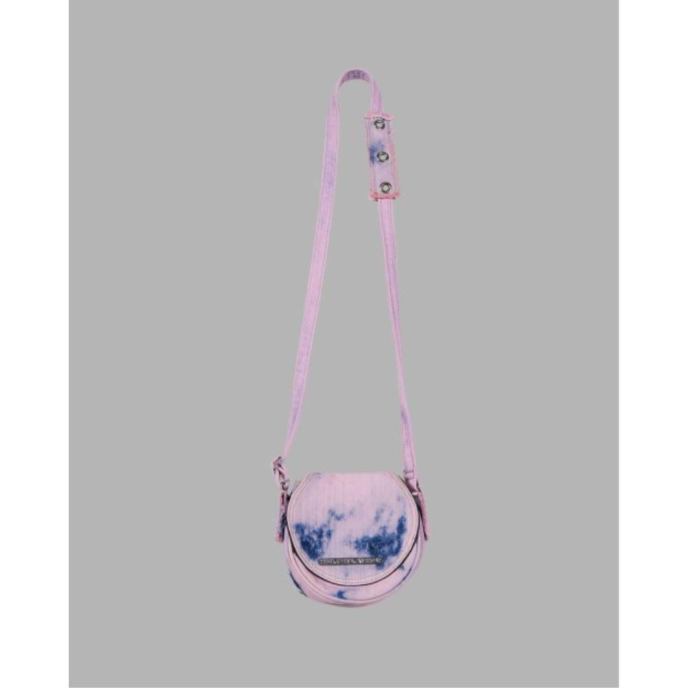 THE MUSEUM VISITOR WASHED DENIM MINIBAG PINK BLUE 12437