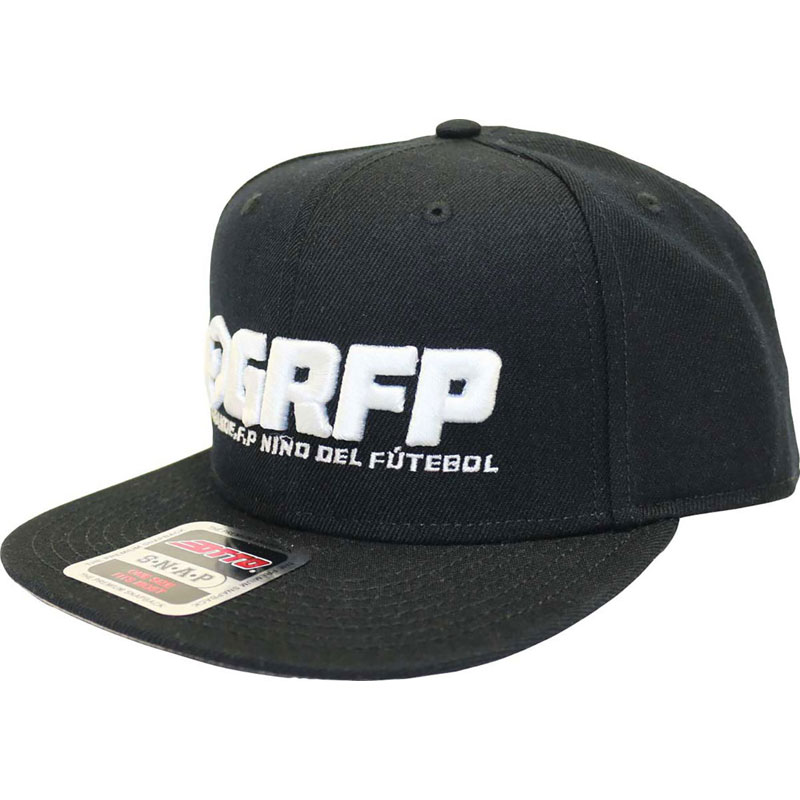 GRANDE.F.P(グランデエフピー) GRFP.3D刺繍フラットバイザーキャップ フットサル 帽子 (gfph24908-0901)