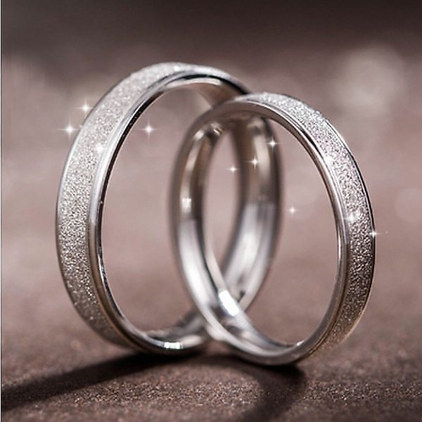 指輪 ペアリング スクラブ シンプル 男女兼用 シルバー925 プラチナ仕上げ 激安ペアリング 人気 結婚指輪 プレゼント