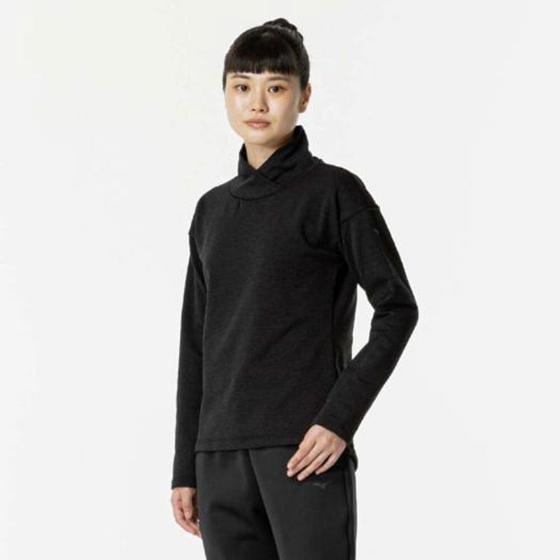 ストレッチフリースハイネックTシャツ 長袖 トレーニング ウィメンズ Ｔシャツ (32MAB840)