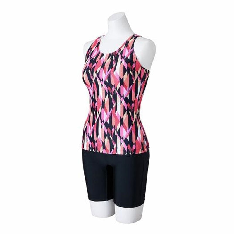 アクアフィットネス用セパレーツ (Yバック/ボタン付) スイム フィットネス水着 セパレーツタイプ (N2JGB355)