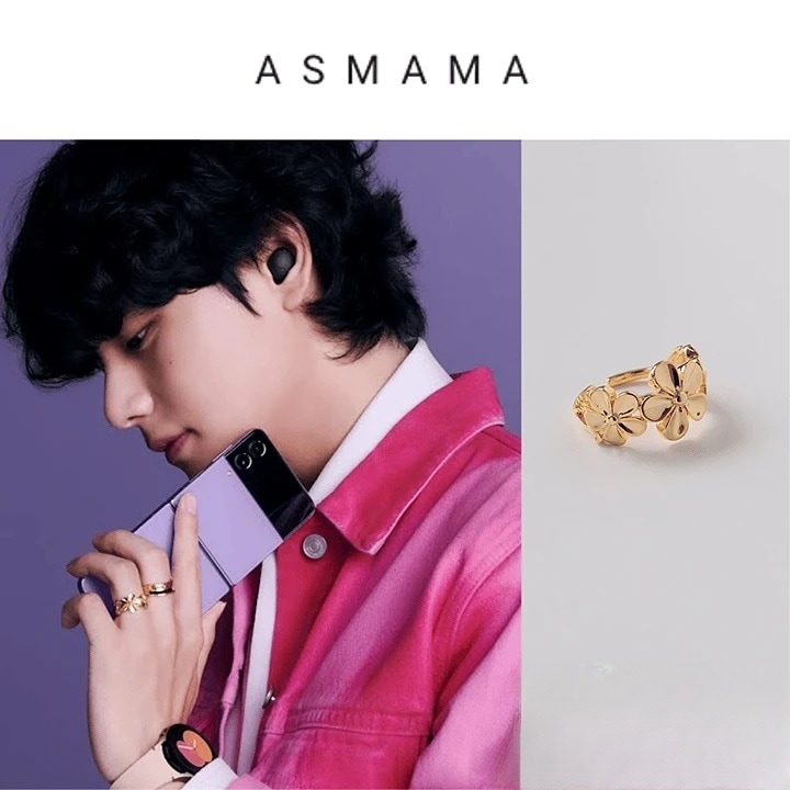 925シルバー2カラーエリーゼリング - BTS V着用モデル - ユニセックスデザイン - ASMAMA正規品 - 韓国製