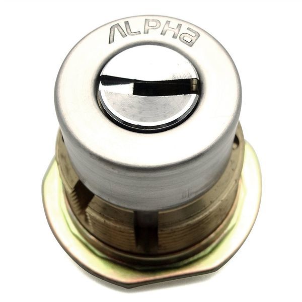 アルファ 玄関のシリンダー交換用 取替用シリンダー FBロック シルバー- LE/LSP-B