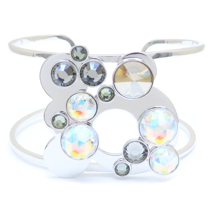 クリスタル バングル シルバーメッキ/293742【中古】