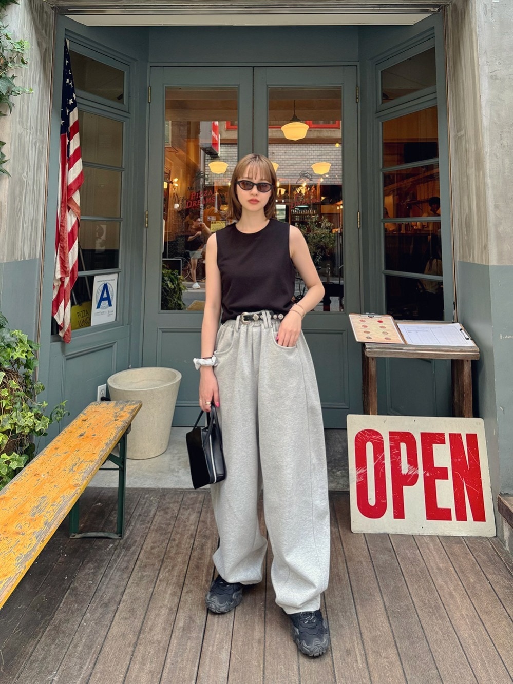 ベルトバルーンジョガーパンツ