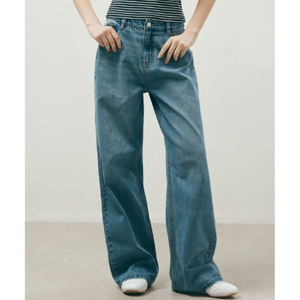 MIXXO フィットアップデニムワイドフィット_ベーシック_MIWTJF950J